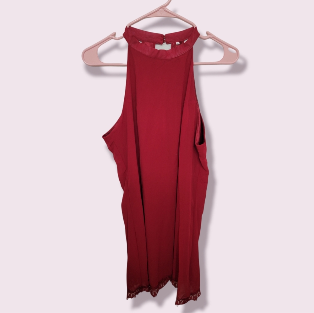 Red Dress w/ Lace Bottom